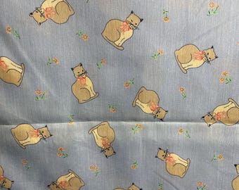 Tissu chat vendu par mètre Coton, livraison gratuite
