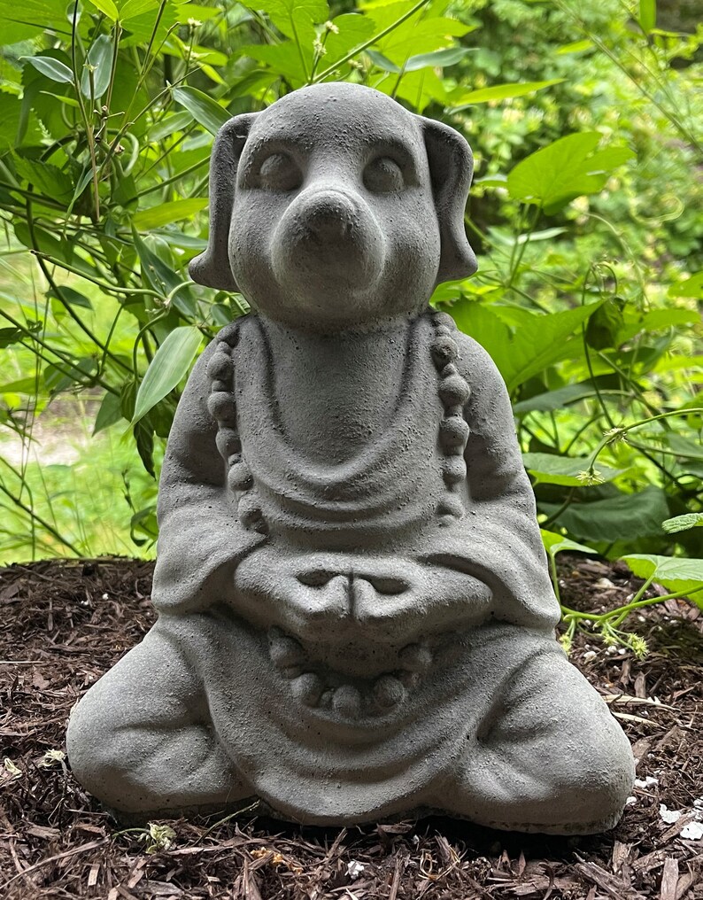 Buddha Dog Statue great size Etsy