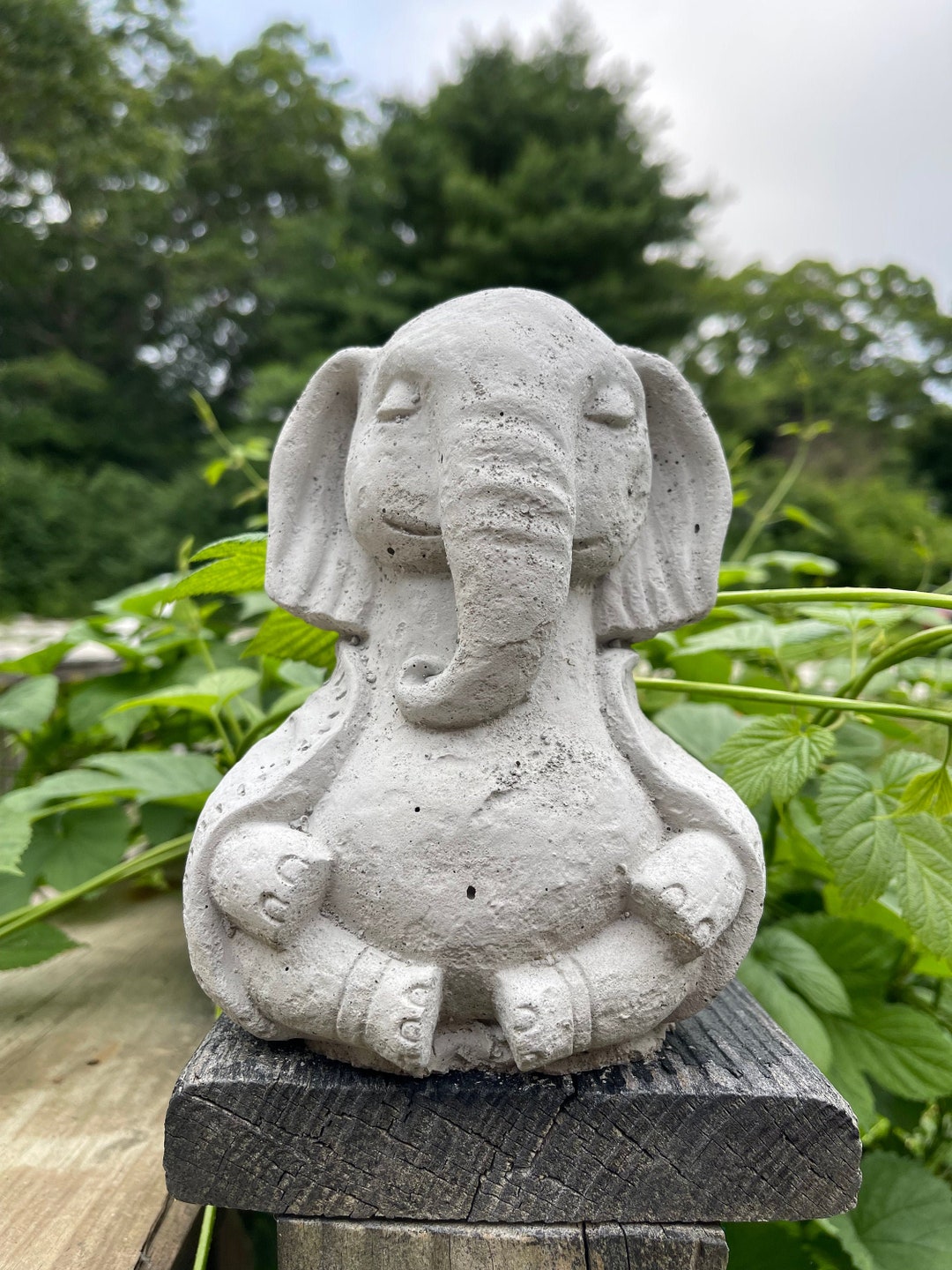 Buddha Elephant Statue Free Shipping Etsy