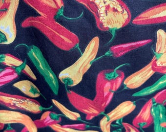 Mélange de coton Chili Pepper Livraison gratuite par mètre