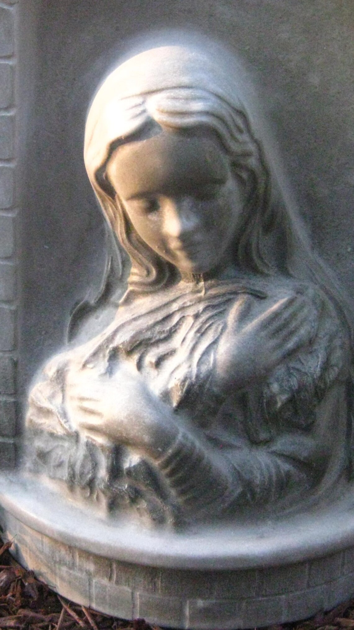 Concrete MARY Statue | Etsy