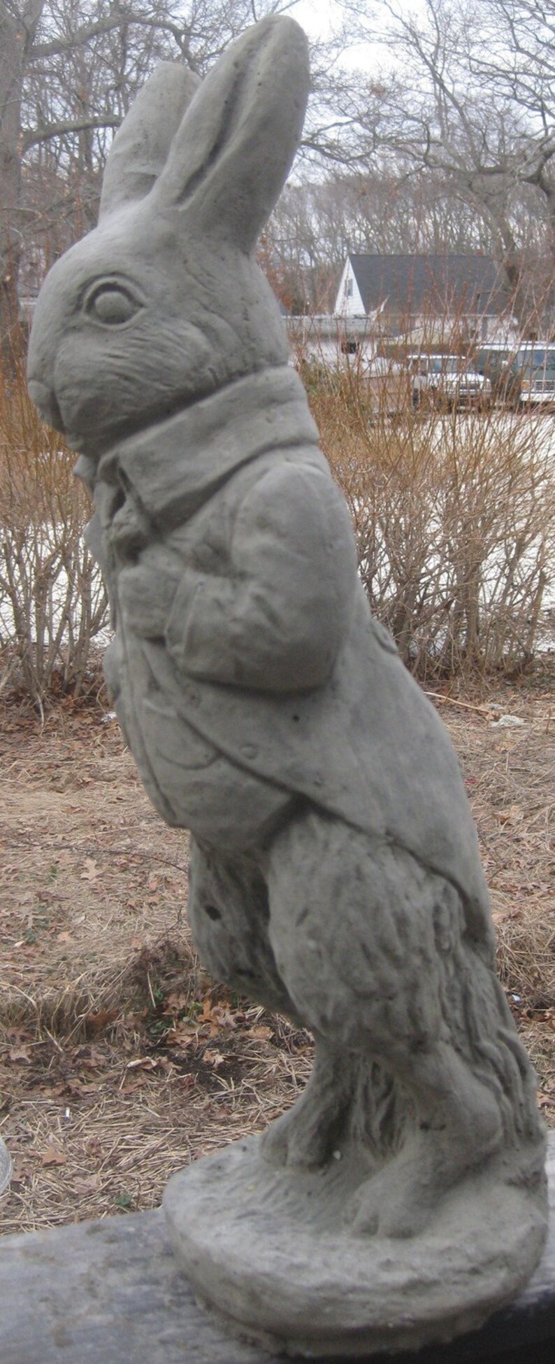 Rabbit Statue mold Large Detailed Etsy