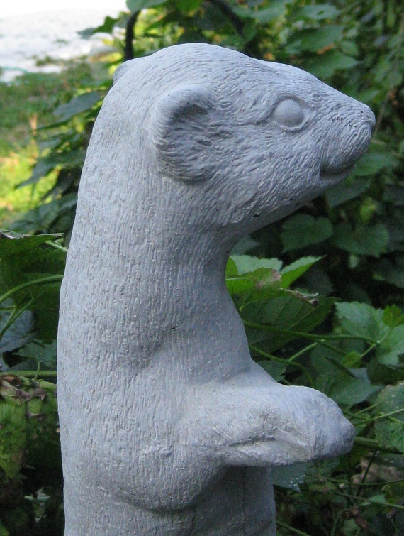 Ferret Standing Statue Shipping is for west of the | Etsy