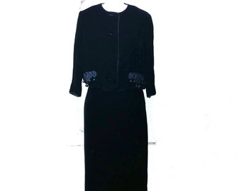 Black Velvet Suit, XS by Forever Young