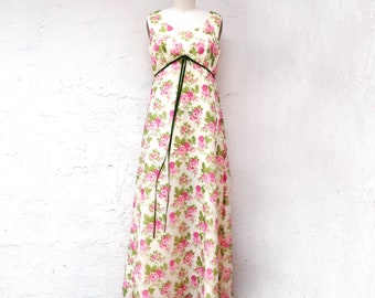60s Floral Prom Dress, Size M Bridesmaid dress