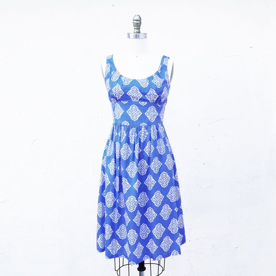 blue cotton sundress