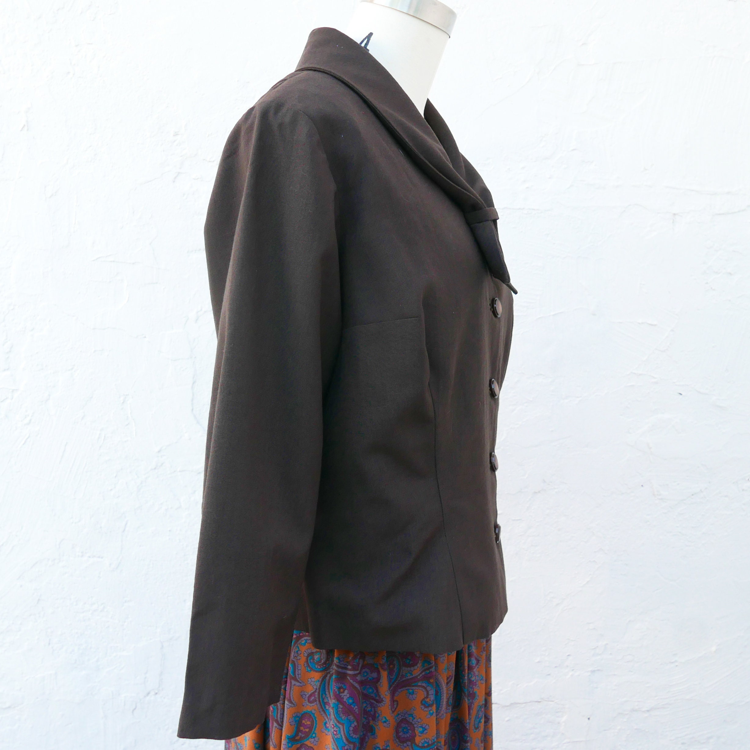 Stone  ブラウンジャケット 50's Albert Richard レザージャケット カーコート ブラウン