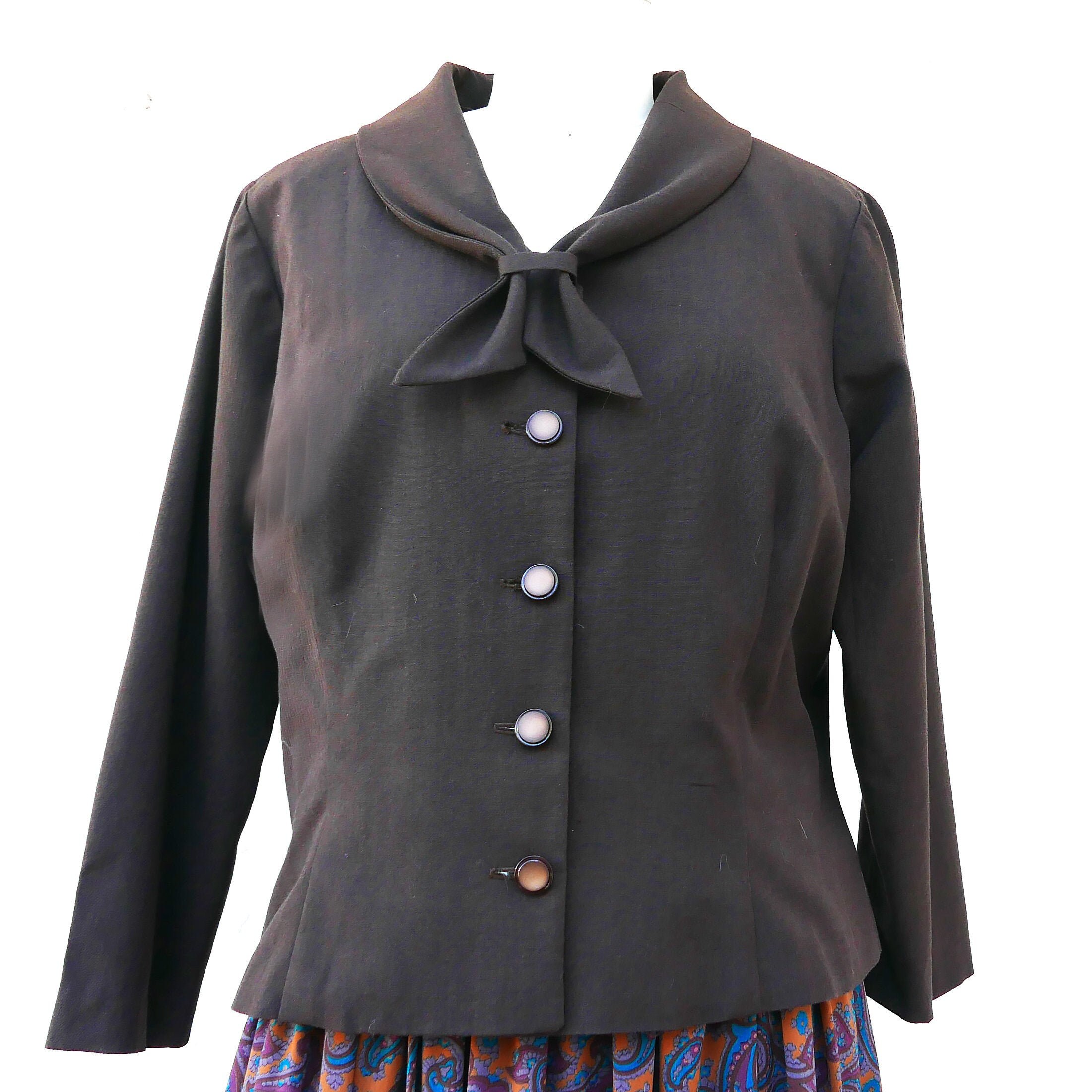 Stone  ブラウンジャケット 50's Albert Richard レザージャケット カーコート ブラウン