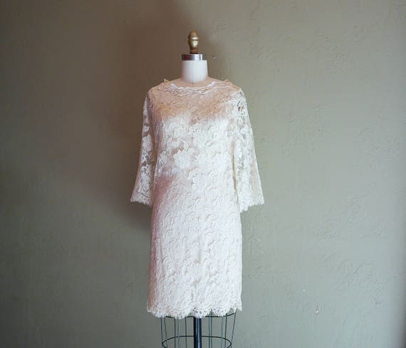Jessica McClintock See Through Lace Dress