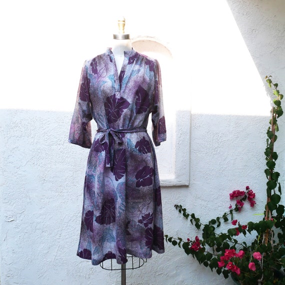 Leaf Print Dress - image 1