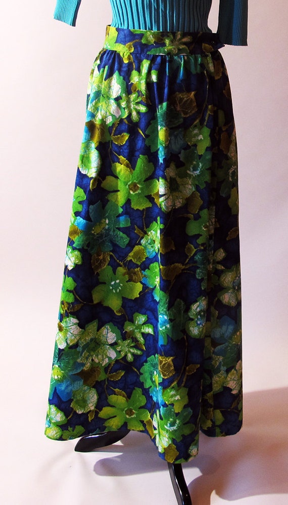 Cotton Maxi Skirt, Size S, VFG - image 3