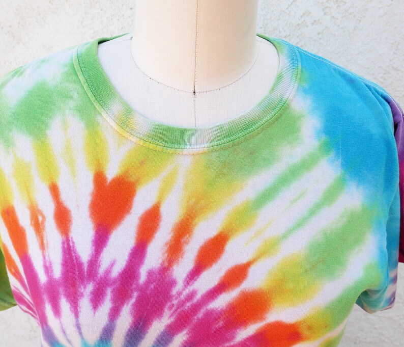 Colorful Rainbow Swirl Tie Dye Shirt Mens S Etsy
