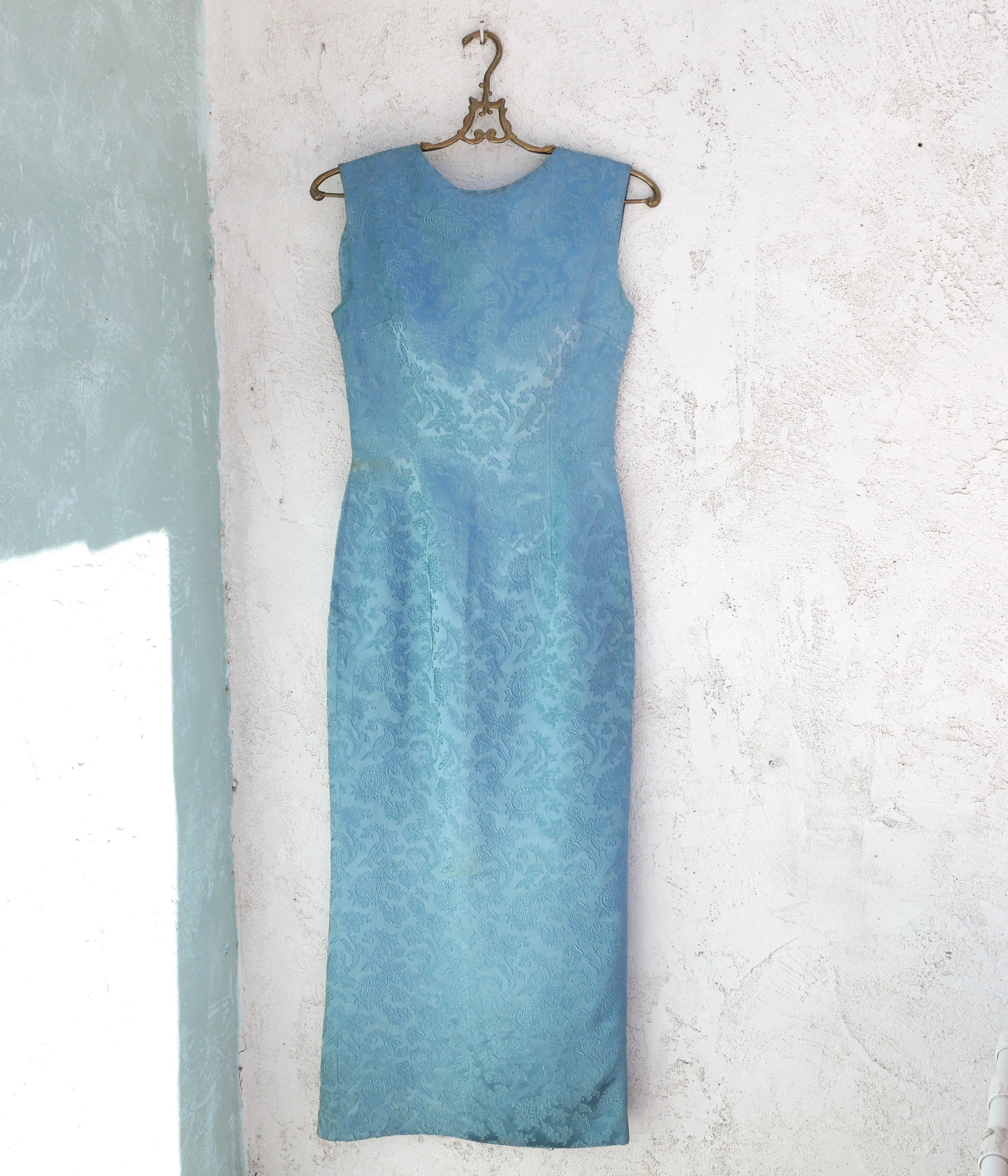 1950s Branches Blossoms Halter Dress | XS/S