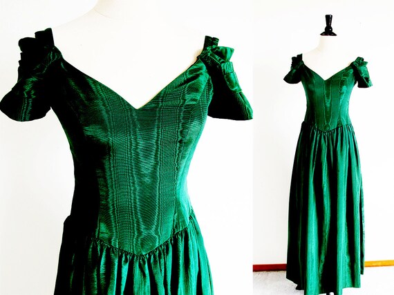 forest green formal gown