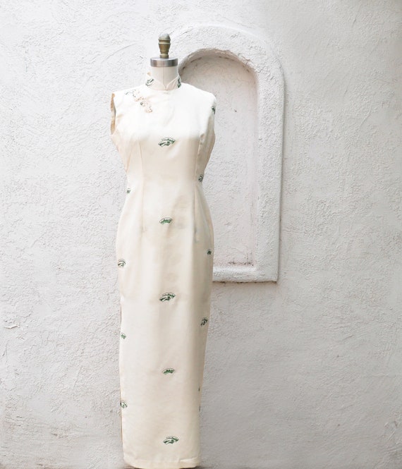 Vintage Cheongsam, Mandarin Collar, Qipao, Long Si