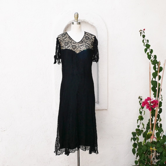 1920s Art Deco Dress, Size S - image 1