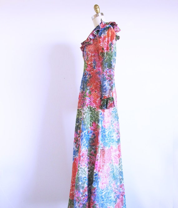 Flower Power Dress, 1960 Maxi - image 5