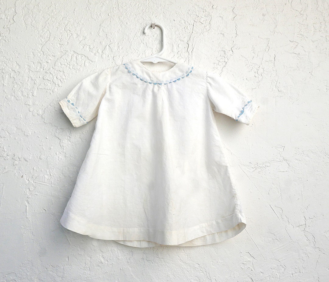 Home Sewn Antique Baby Dress With Rick Rack Trim - Etsy