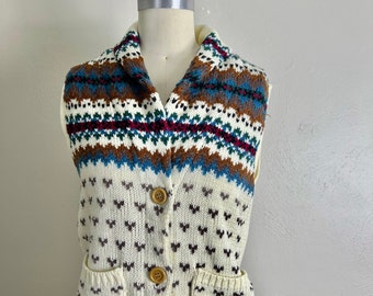 1980s Gitano Knit Sweater Vest