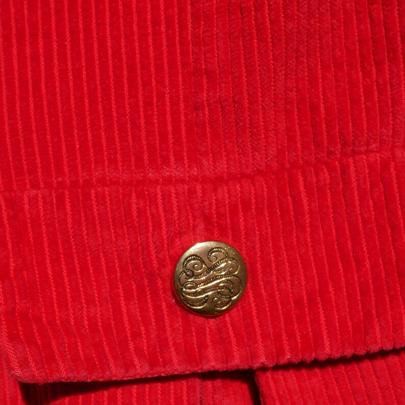 Little Girl 1960s Red Corduroy Jumper Dress Etsy