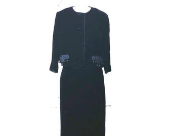 Black Velvet Suit, XS by Forever Young