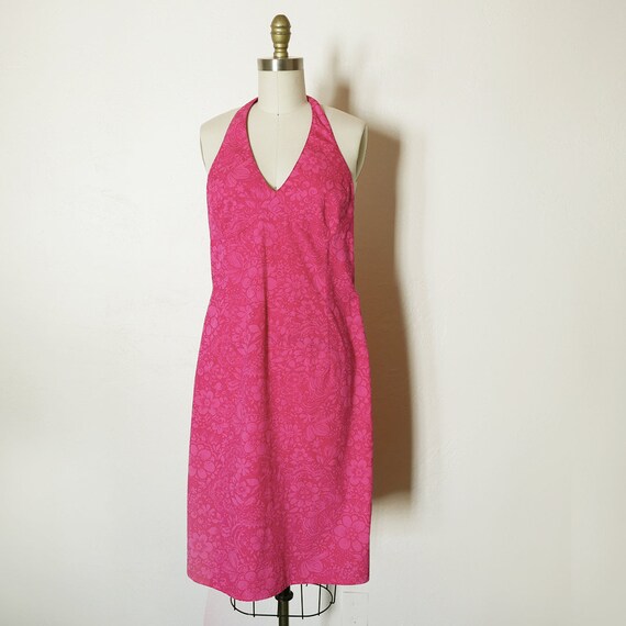 Pink Cotton Sleeveless Dress,Summer Dress - image 2