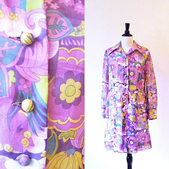 Lavender Mod Dress, Size M