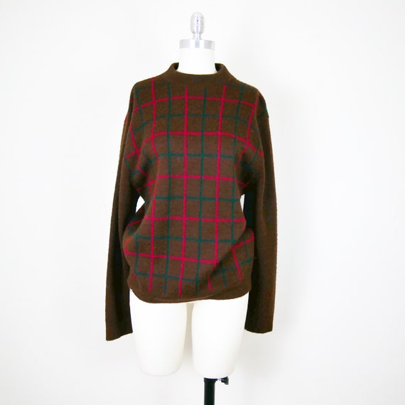 Don Loper 1960s Plaid Sweater, VFG - image 1