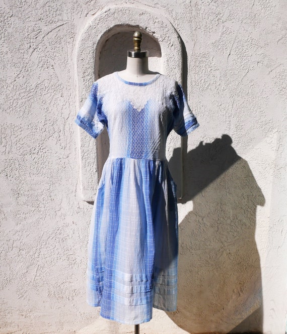 Pretty Blue Dress, S to M - image 1