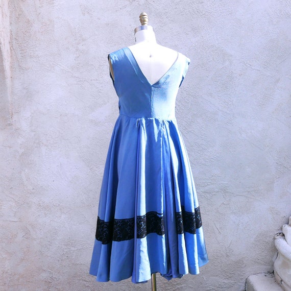 Blue 50s Dance Dress - image 5