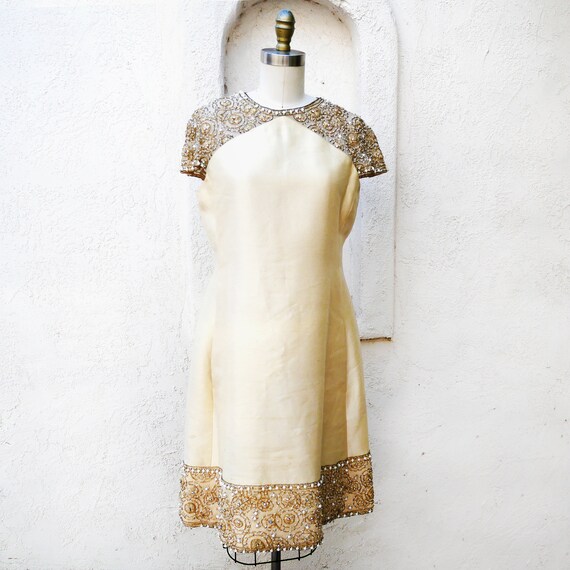 60s Mod Dress, Size XL, Malcom Starr, Short Weddin