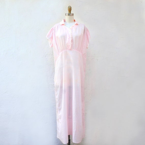 1930s Pink Nightgown, Plus Size Lingerie