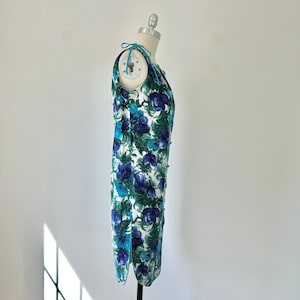 60s Hawaiian Dress, 1960s Shift Dress, Beach Coverup, Size S, VFG image 5