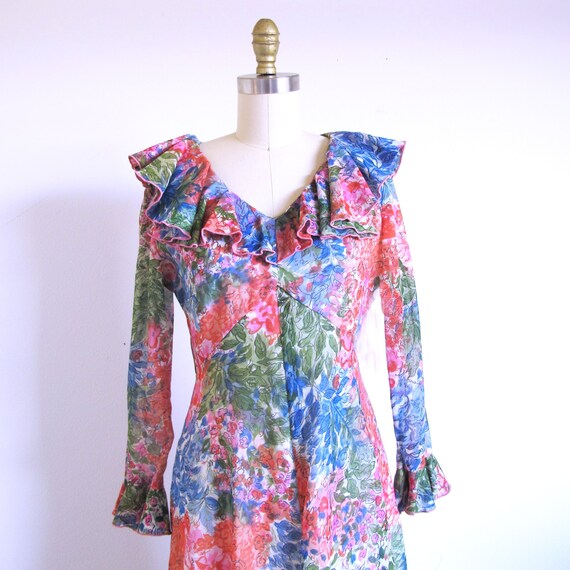 Flower Power Dress, 1960 Maxi - image 2