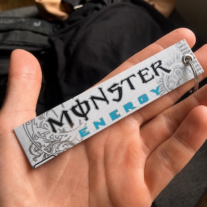 Monster Energy Ultra White Keychain / Schlüsselanhänger