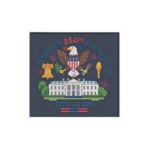 Parche bordado del 250 aniversario de Estados Unidos, insignia del bicentenario de EE. UU. (para planchar o coser)