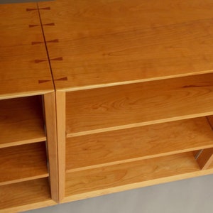 Solid hardwood bookcase