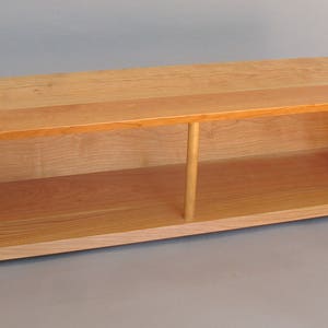 solid cherry wood bench/display console table image 2