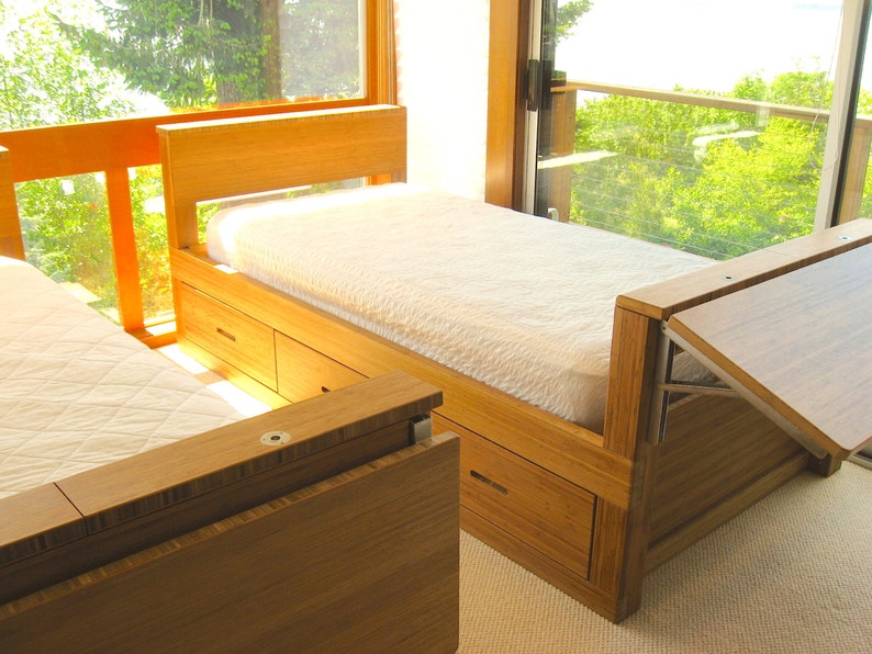 Bamboo Twin Bed Etsy