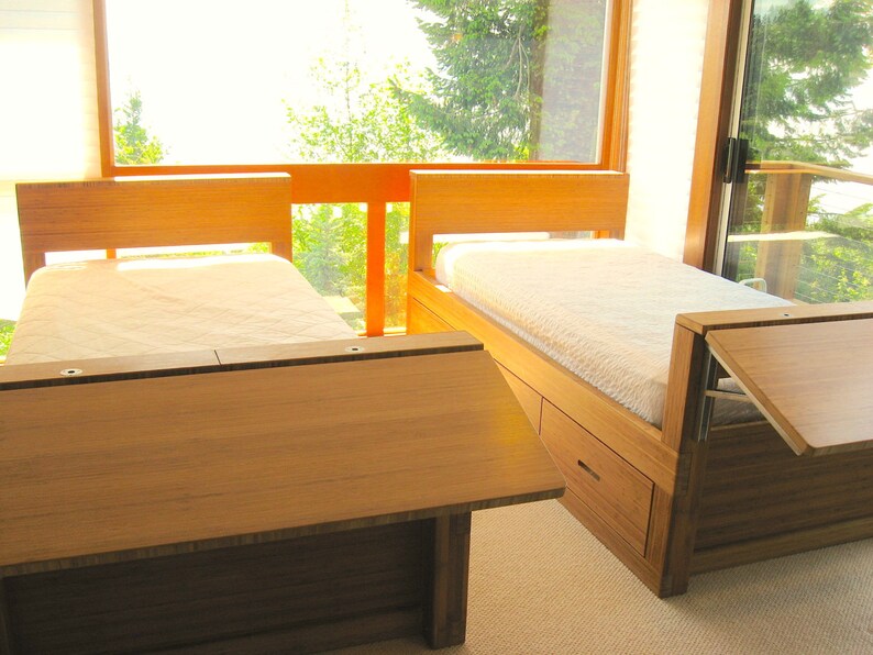 Bamboo Twin Bed Etsy