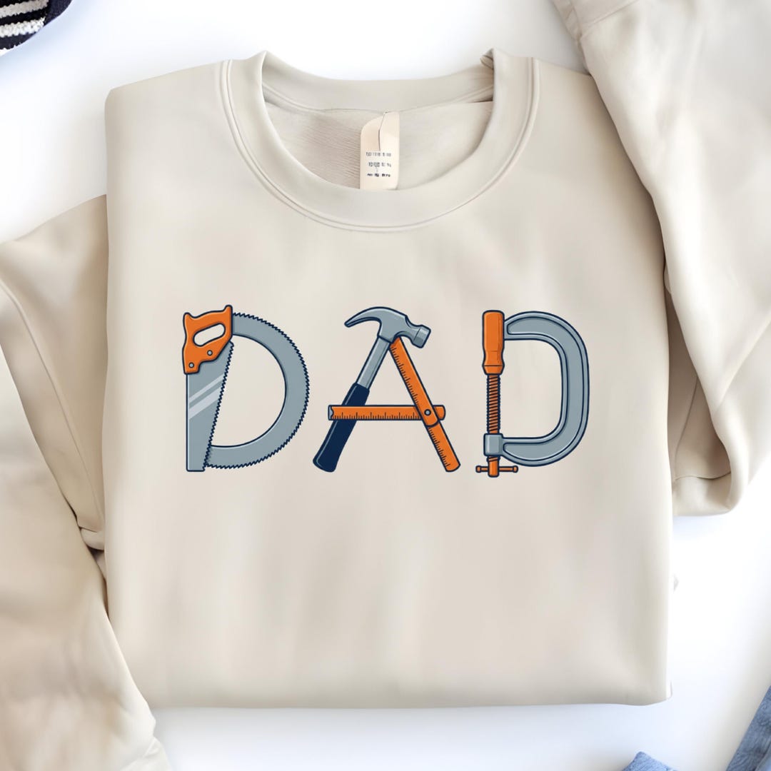Dad Tool Lettering Shirt | Funny Handyman Father’s Day Tee | Carpenter ...