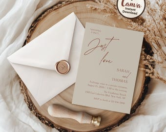 Vow Renewal Invitation Template: Editable Wedding Invite