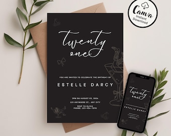 21st Birthday Invitation Template: Cowgirl Party Invite