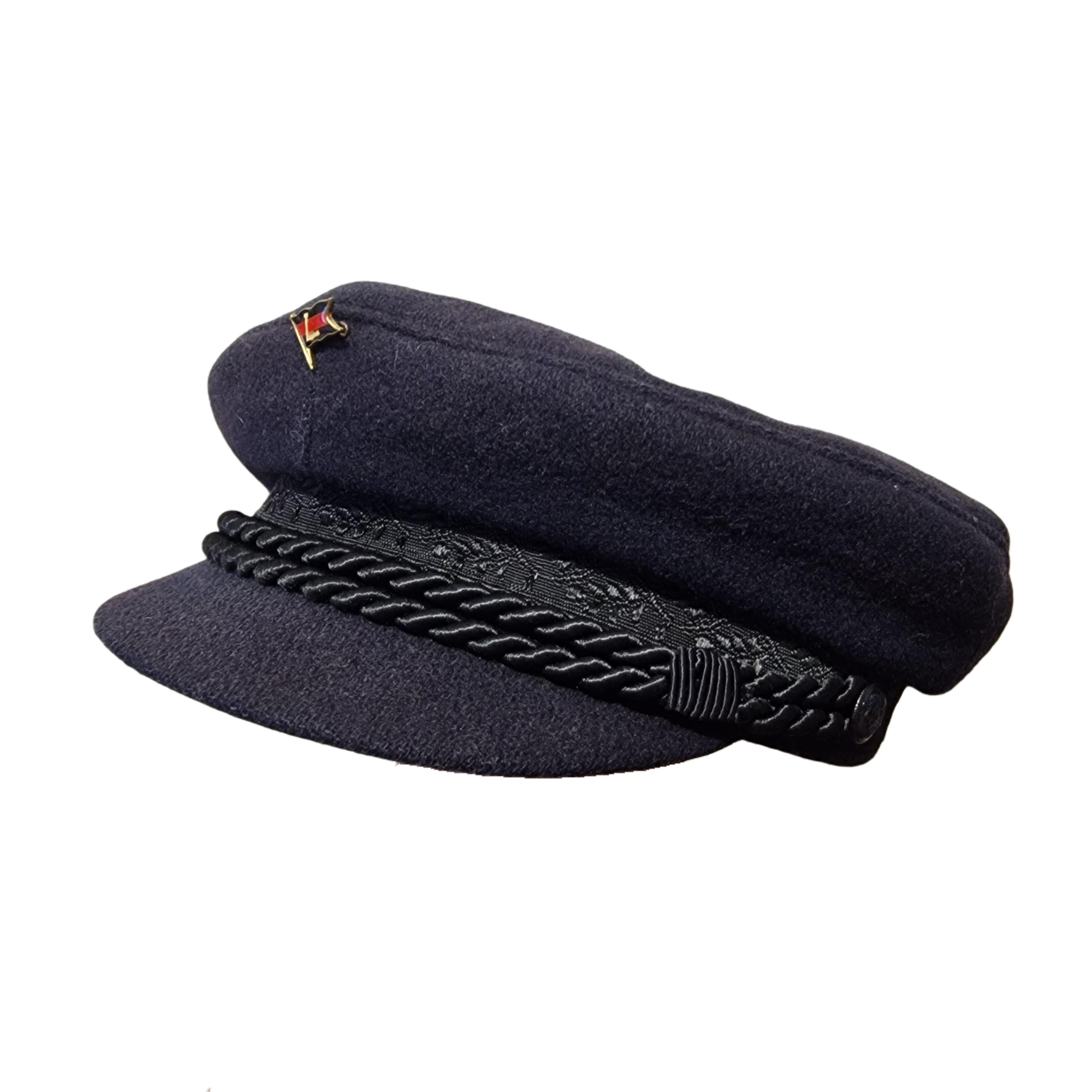 Hamburger Elbsegler navy blue hat wool Hudson Anchor Knit Hat – The Blueberry Hill main image 3