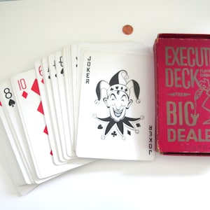 Vintage Giant Deck of Cards Complete with Both Jokers Novelty