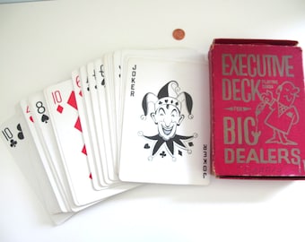 Vintage Giant Deck of Cards Complete with Both Jokers Novelty