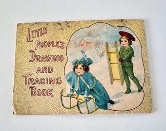 Antique Victorian Children's Drawing and Tracing Book Charles Graham