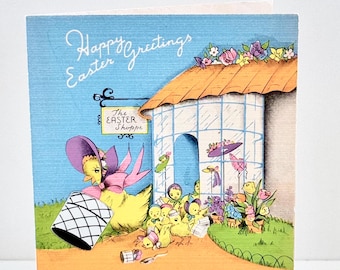 Vintage Deco Easter Card Chicks The Easter Shoppe