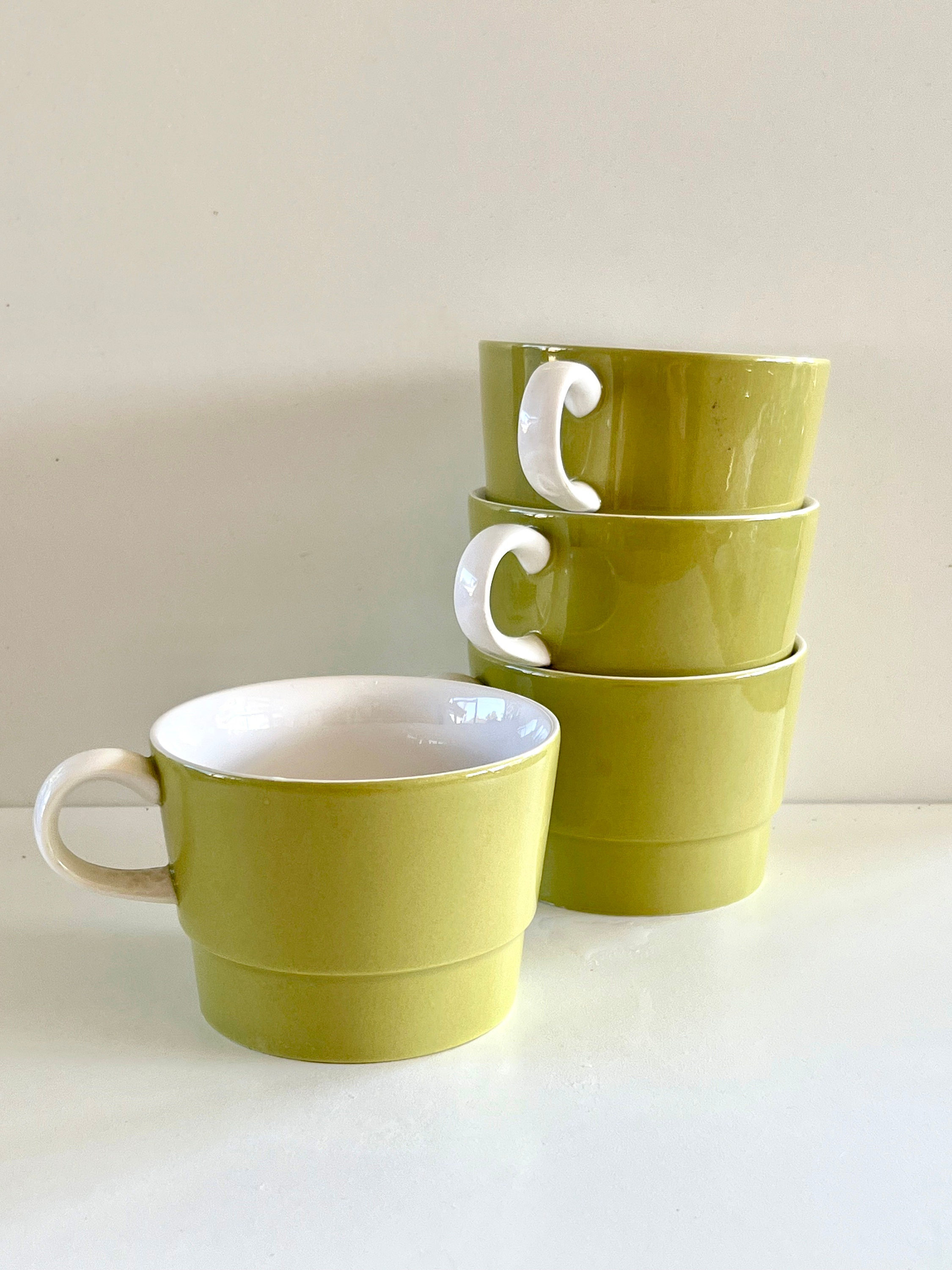 Kinto Japanese Coffee Mugs, Stackable, Ceramic, Set of 4 on Food52