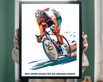 Money gift for a racing bike - Bicycle gift idea - Gift for amateur athletes - Digital download - PDF